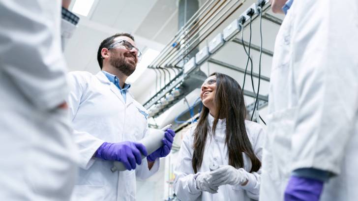 engineers working together