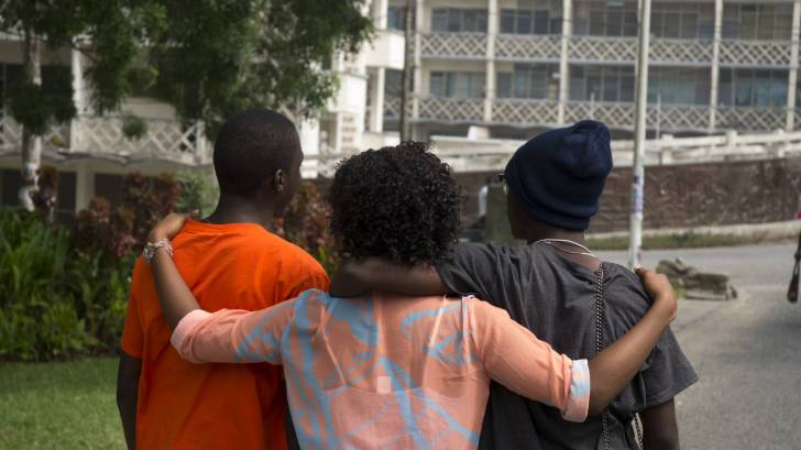 friends walking together