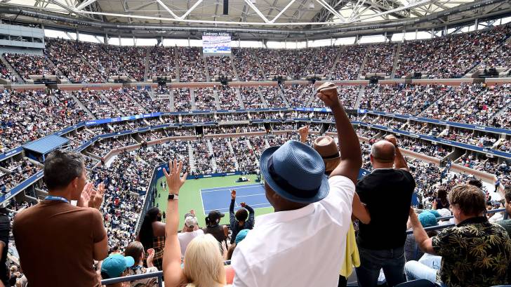 Fans at the US Open