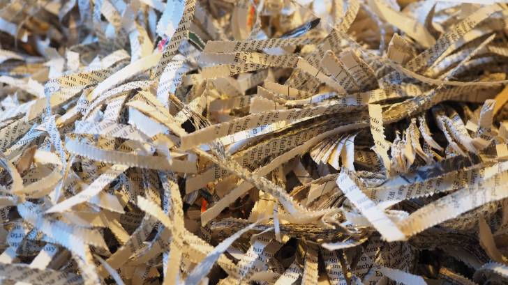 shredded paper