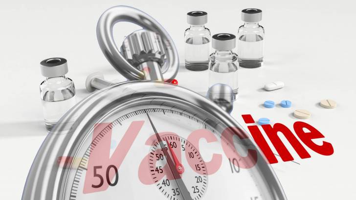 stop watch on developing a vaccine for sars-cov-2