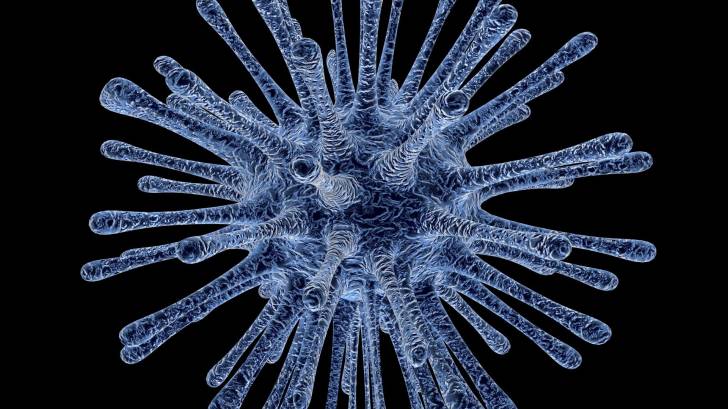 depiction of a virus