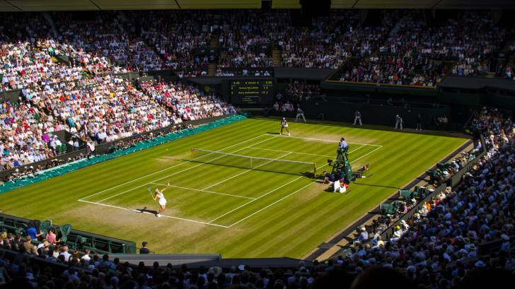 grass court final, stadium