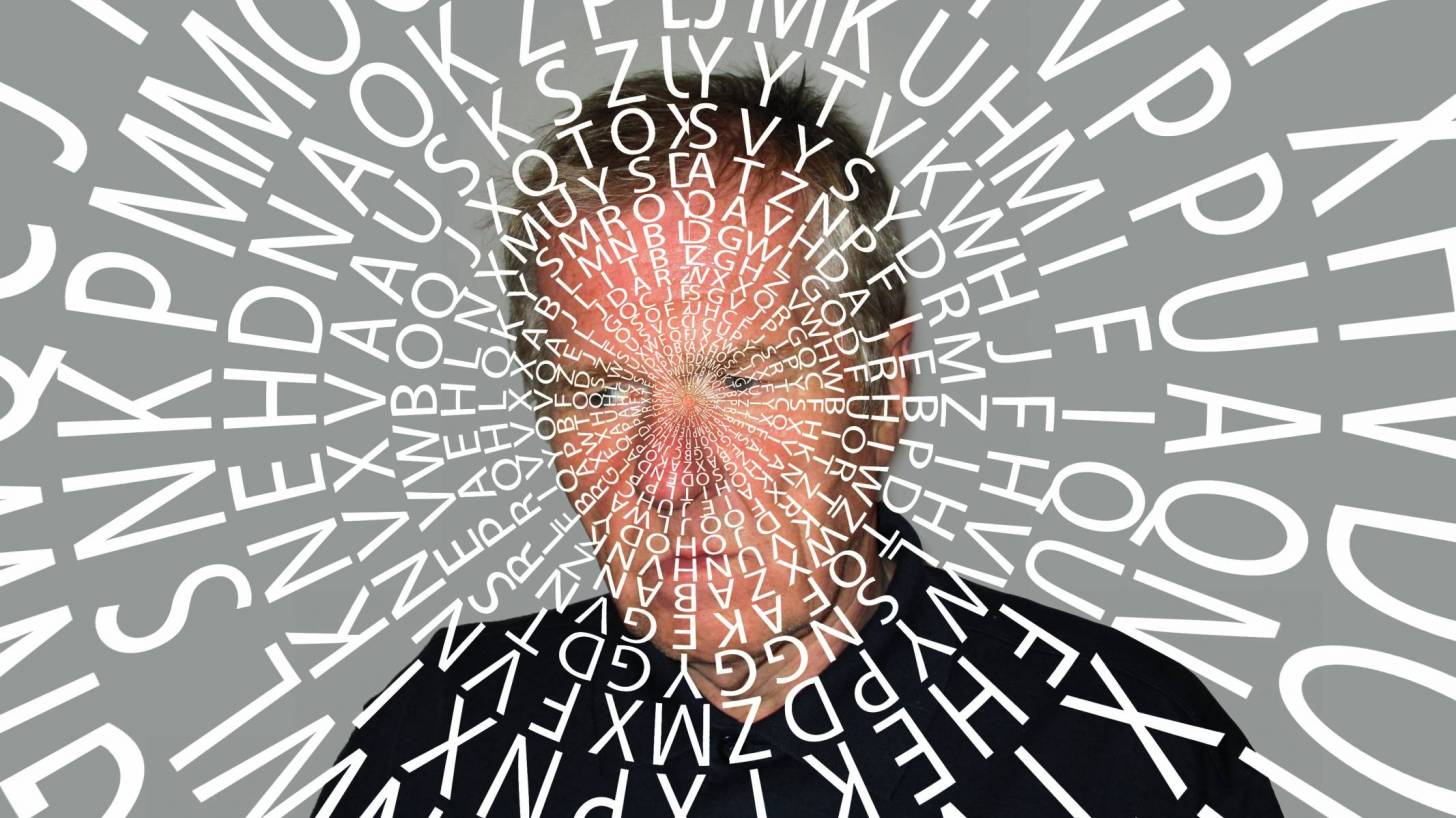 Man confused, letters bombarding him