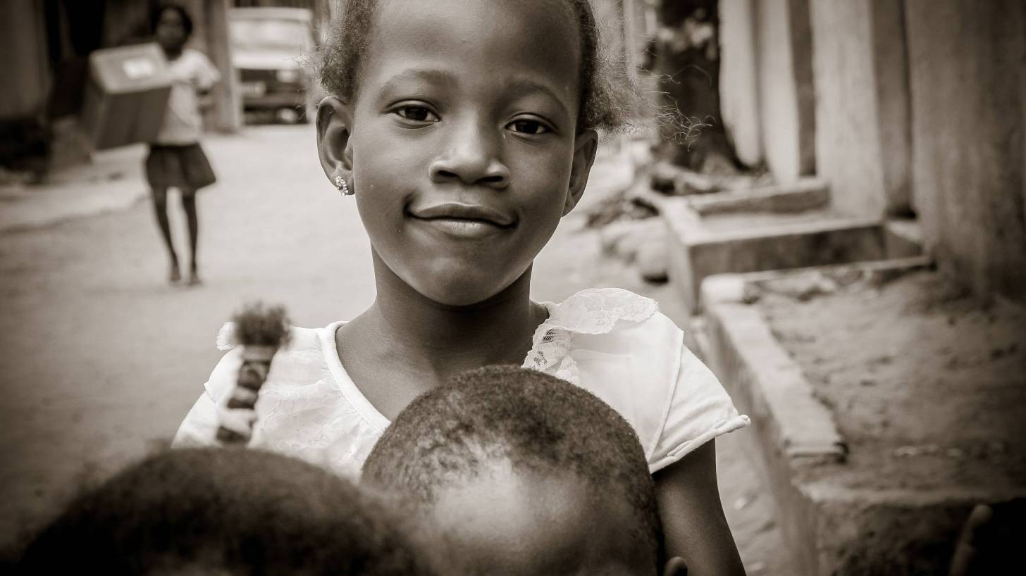 african young children