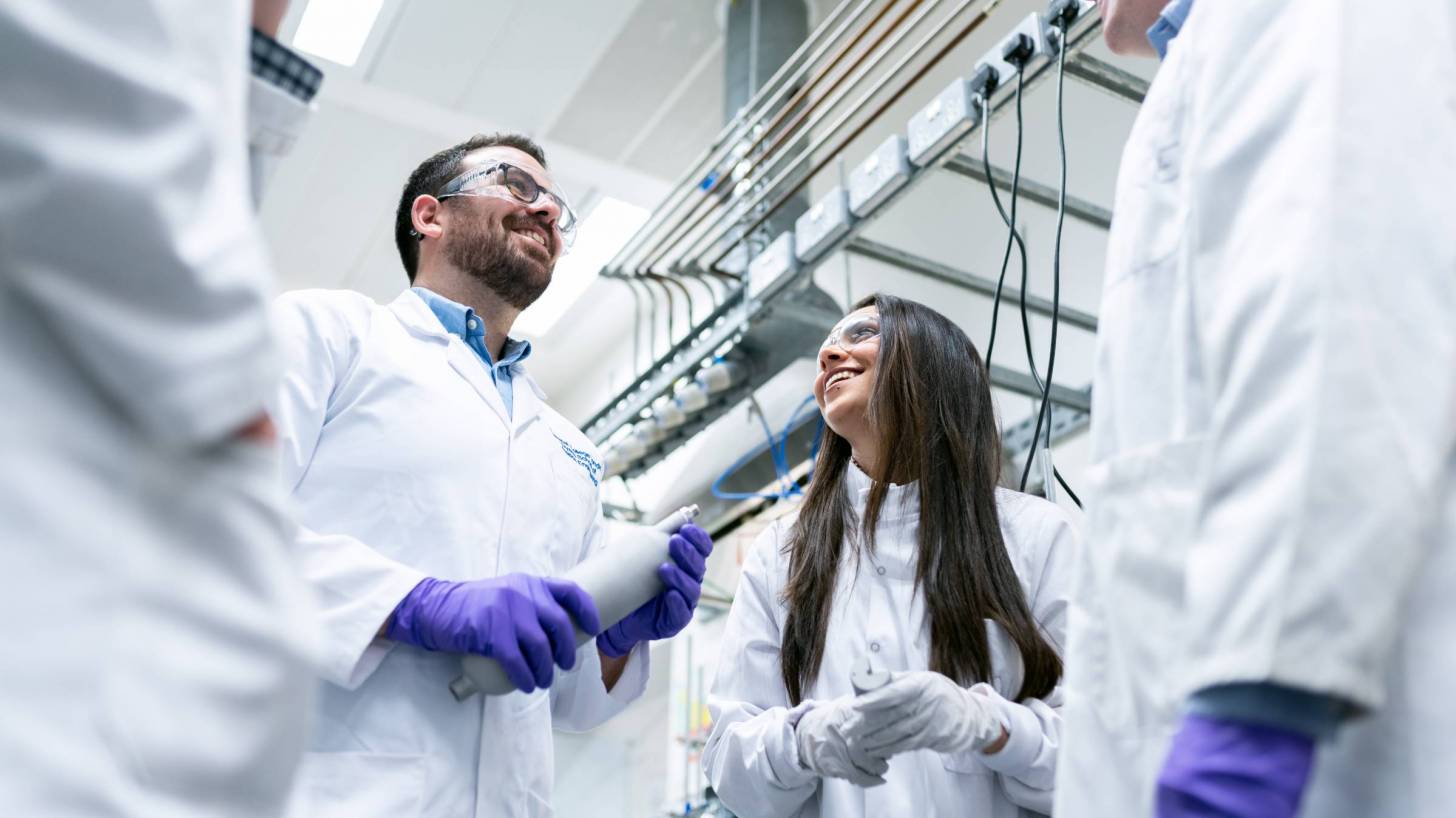 engineers working together