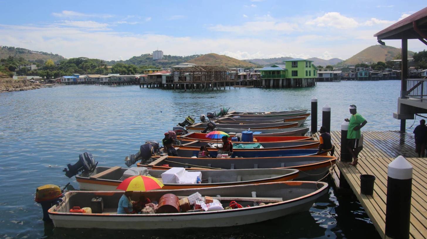 Papua New Guinea fish boats