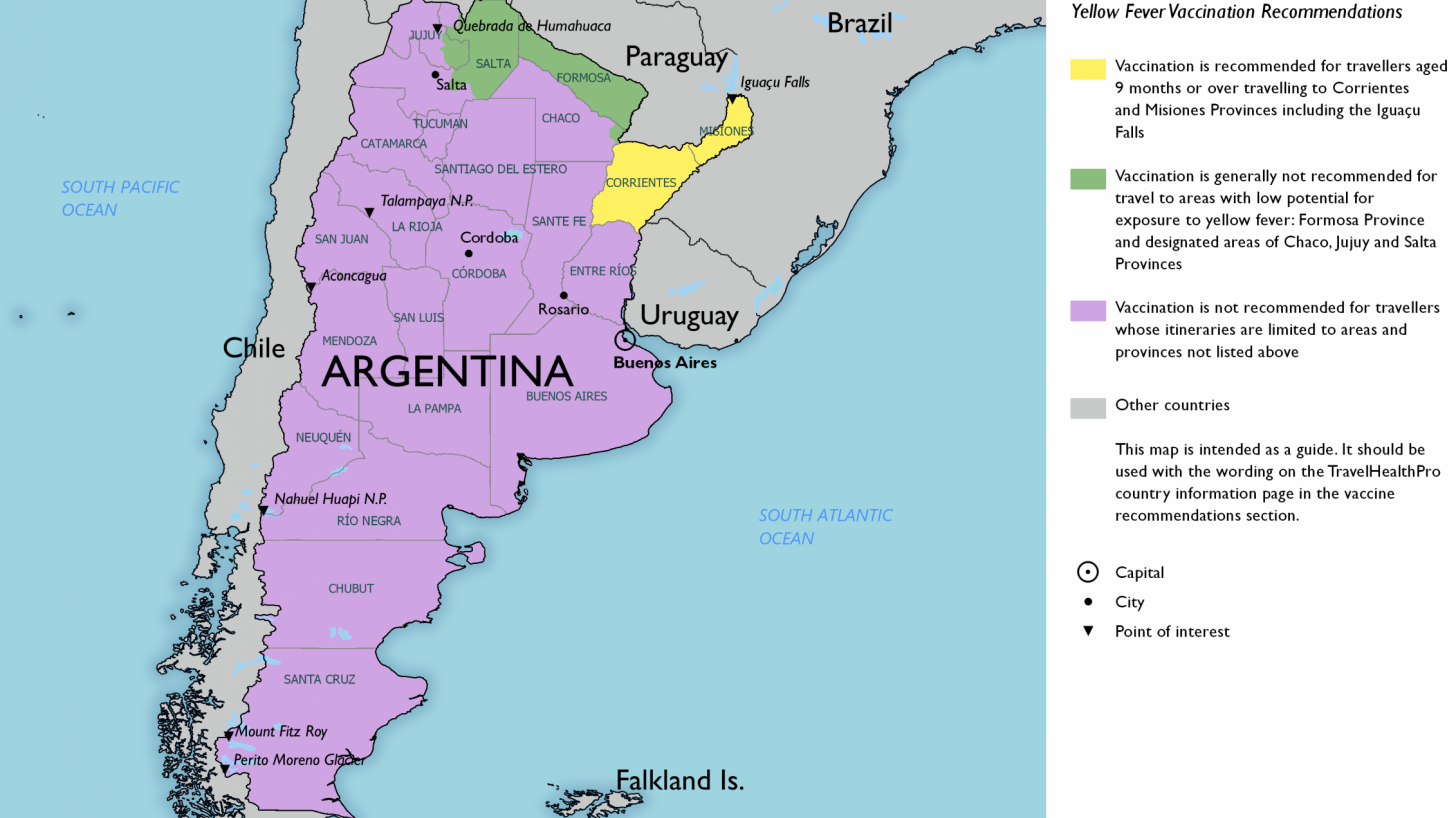 map of argentina