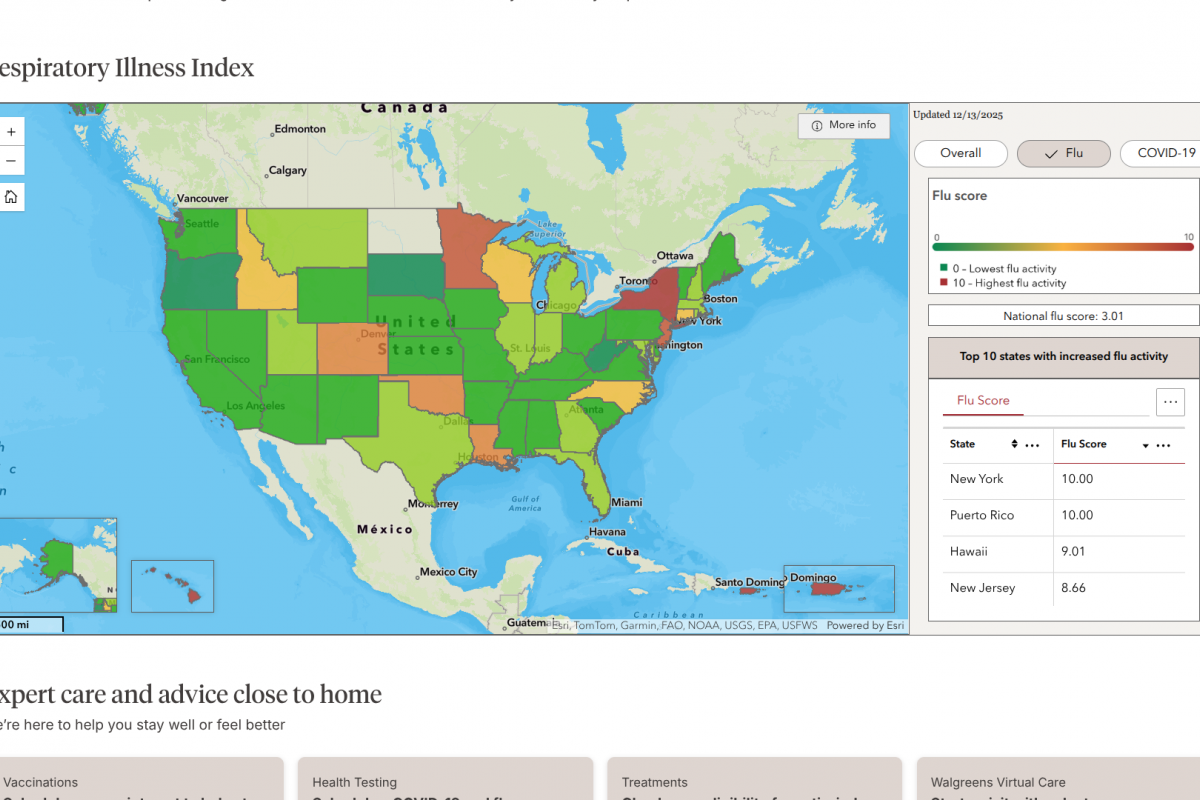 New York, Puerto Rico, and Hawaii Atop Influenza Outbreak List