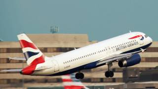 British Airways jet taking off