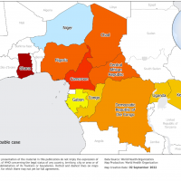 yellow fever map of africa