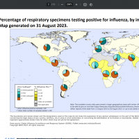 Flu detections September 2023