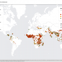 Malaria case map 2023