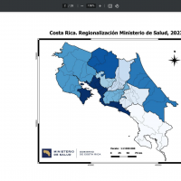 Costa Rica dengue map