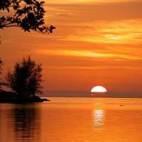 sun set over key west
