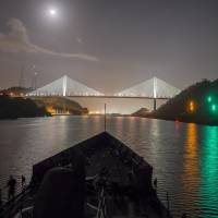 pananma canal at night 