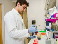 researcher working in a lab
