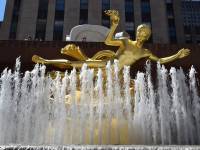 prometheus fountain at rockefeller center