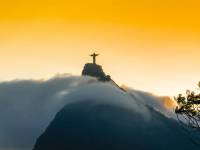 Rio statue above the clouds